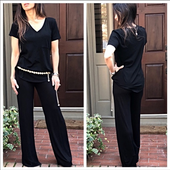 ♦️LAST ONE SALE♦️Black V neck boyfriend Tee - Picture 6 of 6